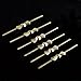 H&D 100pcs Golden Bow Tie Clips, Butterfly Clips for Fastening Crystals, Feng Shui, Chandelier Crystals, Lamp Crystals, Ceiling Light Crystals 40mm