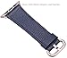 JSGJMY Apple Watch Band 38mm Women Midnight Blue Genuine Leather Wrist Strap Replacement Bracelet with Rose Gold Metal Clasp for iWatch Series 3/Series 2/Series 1/Edition/Sport
