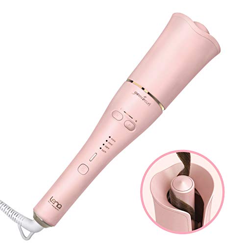 LENA Geniecurl Auto Hair Curling Wand with Ceramic Ionic Barrel and Smart Anti-stuck Sensor, Professional Hair Curler Styling Tool for Long and Short Hair