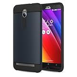 MoKo ASUS ZenFone 2 Case - [Scratch Resistant] Armor Series Dual Layer Protection - Scratch Technology Corners for ASUS ZenFone 2 ZE550ML / ZE551ML / Deluxe / Deluxe Special Edition, INDIGO