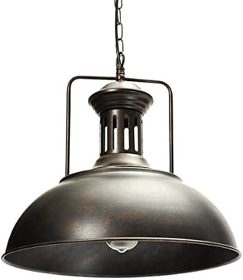 Aoguerbe Lampenschirm Pendelleuchte Vintage Hangeleuchte Retro E27 Deckenleuchte Industrielle Kronleuchter Regenschirm Deckenlampe Fur Loft Wohnzimmer Esszimmer Cafeteria Restaurant Flur Cafe Rost Amazon De Beleuchtung
