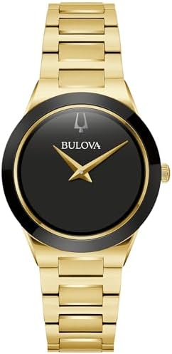 Amazon.com: Bulova Ladies' Crystal Octava Gold Stainless Steel 3