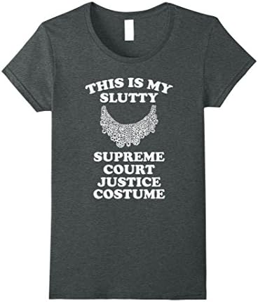 Womens Funny Supreme Court RBG Feminist T-Shirt Halloween Shirt Medium Dark Heather