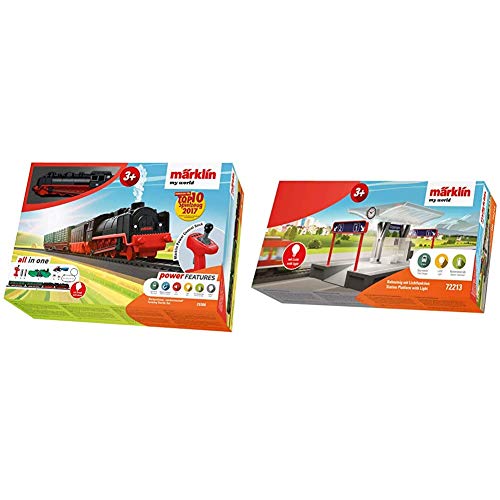 Märklin 29308 My World ‐ Startpackung Landwirtschaft Modelleisenbahn für Kinder ab 3 Jahre, mit Licht-und Dampfeffekten…