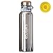 Geysa Vacuum Insulated Stainless Steel Water Bottle, Extra Sports Lid - Standard Mouth 20oz, 34oz