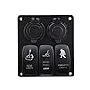 Iztoss-blue-led-3-gang-rocker-switch-panel-with-power-socket-31A-dual-USB-wiring-kits-and-DC12V24V-for-Marine-Boat-Car-Rv-Vehicles-Truck