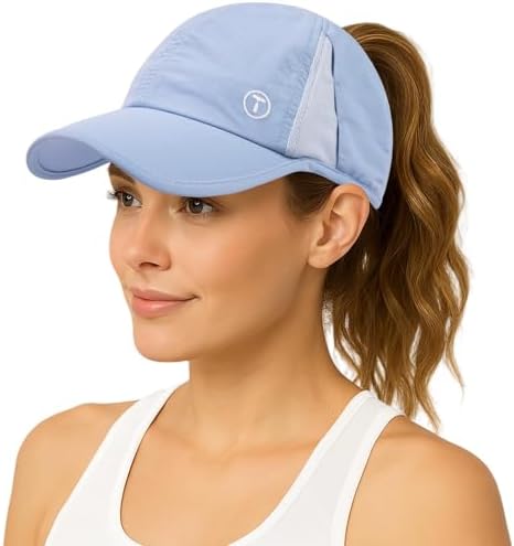 Cooling UV 50 High Ponytail Baseball Cap Breathable Lightweight for Running ChicPony™ Cooling UV50 Ponytail Baseball Cap – TOP-EX main image 4