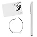 Precision Touch Craftsman Stylus +1 Cleaning Cloth + 1 Coiled Tether String