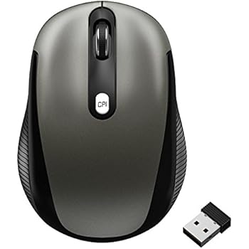 JETech 2.4Ghz Wireless Mobile Optical Mouse with 3 CPI Levels and USB Wireless Receiver (0770)