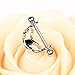 BODYA 316L Surgical Steel Interlocked Love Hearts Helix Cartilage earring Ear Cuff Tragus Earring Stud Hoop Ring silver tone