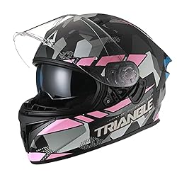 TRIANGLE Full Face Motorcycle Helmet Dual Visor