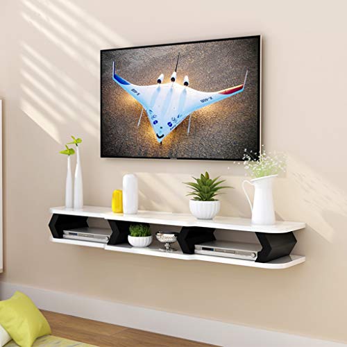 Floating Shelf Floating Shelf Wall Mount TV Cabinet Wall Background Storage Shelf for DVD/Blu-Ray Players Satellite TV Box Cable Box (Color : B, Size : 110CM) - Thumbnail 2