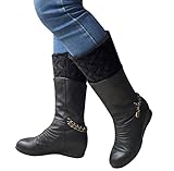 Chalier Boot Socks Boot Cuffs Women Leg Warmers Boot Toppers Boot Warmers for Women