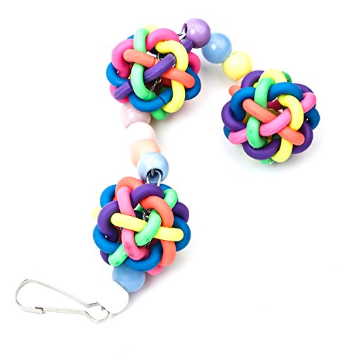 Bvanki Colorful Bird Toys with Bells for Small and Medium Parrot