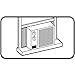M-D Building Products 08308 7/8 in. X 18 in. Gray Air Conditioner Side Panel Kit for Window Units