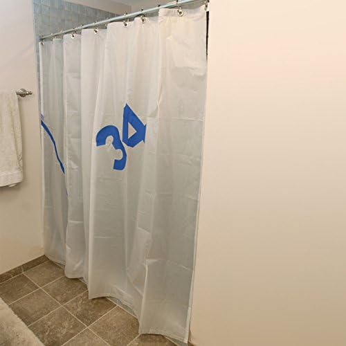 Amazon Com Spinnaker Shower Curtain In White Sailcloth With Blue