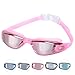 Unisex Adult Swimming Goggles For Men And Women, Anti-fog, UV-Protection, Watertight, Wide Large Frame and Mirrored Lens Youth Swim Goggles