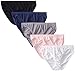 Vanity Fair Women's True Comfort Cotton Stretch 5 Pack Bikini Panties