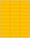 600 Blank Labels 2-5/8" X 1" Fluorescent Neon Orange Color InkJet or Laser Labels 20 Sheets Avery 5972 Size