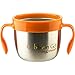 Eco Vessel Gobble N Go Stainless Steel Kid's Snack Cup with Slotted Silicone Top and Handle