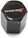 Dodge Stripes Wheel Air Tire Valve Stem Cap Black Tool ABS Plastic