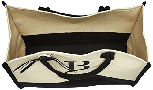 Mud Pie B-Initial Canvas Tote