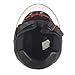 MMG Motorcycle Open Face Helmet DOT Street Legal - Flip Up Clear Visor - Matte Black 203 (XL)