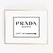 Print Prada Marfa from NY distance Color Black and White poster 0021
