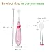 Musical Kids Sonic Electric Toothbrush Battery Powered Baby Electric Toothbrush Smart Child Electric Toothbrush LED Light Toddler Toothbrush 621 Vibrate Toothbrush for 2-10 Kid (Pink)
