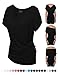 Sejora 2005 Convertible Short Sleeve Dolman Tunic Top - (Black, XX-Large)