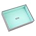 Stackers Dove Gray & Mint Green Classic Deep Open Section Jewelry Box