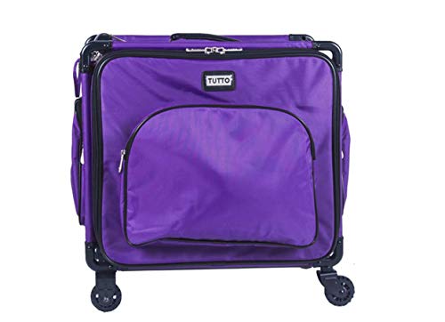 Tutto 17" Purple Serger Tote On Wheels