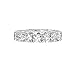 NYC Sterling 4mm Sterling Silver 925 Cubic Zirconia Cz Eternity Engagement Wedding Band Ring