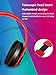 Premium Rechargeable Wireless Headphones Bluetooth Over Ear Headphones Foldable Headset with Mic (Black+red Inside-M2)thumb 3