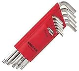 Bondhus 17095 Set of 15 Balldriver L-wrenches w/BriteGuard,sizes 1.27-10mm