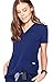 FIGS Medical Scrubs Women's Casma Three-Pocket Scrub top (Navy Blue, XL)