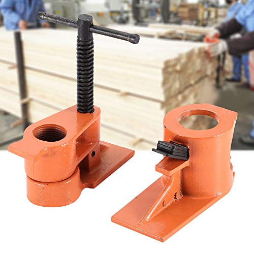 Heavy Duty 1 inch Pipe Clamp Jaws Vise Fixture Set Woodworking Tool Kit Water Pipe Clamp - Thumbnail 3
