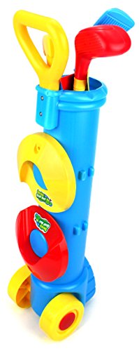 Champion Sport Children Kid's Toy Golf Golfing Playset w/ 5 Balls, 3 Clubs, 2 Practice Holes, 2 Flags (Colors May Vary) - Thumbnail 3