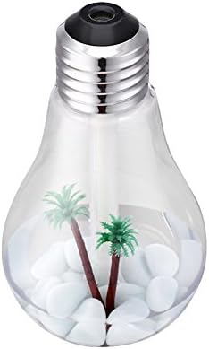 JAMOR 400ML Bulb Humidifier Atomizing Radiator Family Bedroom Living Room Yoga Spa (Silver)