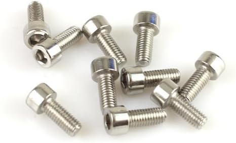 YOUTO MTB Mountain Bike Bicycle Bottle Cage Handlebar Hexagon 5mm M5 Screws -Silver