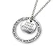 Luvalti Never Give Up Pendant Necklace - Great Secret Santa or White Elephant Christmas Holiday Gift