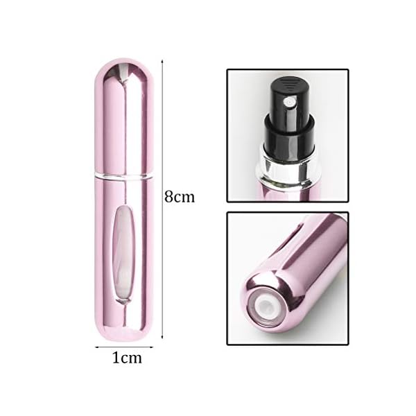 Zhiye-Perfume-Atomiser-Spray-Bottle-3-Pieces-5-ml-Refillable-Refilling-Travel-Size-Perfume-Bottles-in-Pocket-Handbag-Black-Pink-Silver ZHIYE Perfume Atomiser Spray Bottle, 3 Pieces 5 ml Refillable Refilling Travel Size Perfume Bottles in Pocket & Handbag…