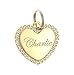 Custom Engraved Personalized Gold Plated Heart Swaroski Zirconia Dog Pet ID Jewelry Bling Tag
