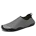 CIOR Men and Women’s Barefoot Quick-Dry Water Sports Aqua Shoes with 14 Drainage Holes for Swim, Walking, Yoga, Lake, Beach, Garden, Park, Driving, Boating,SYY04,w.Grey,46