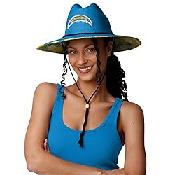 FOCO Los Angeles Chargers NFL Team Color Straw Hat