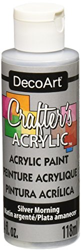 DecoArtCrafter's Acrylic Paint, 4-Ounce, Silver Morning