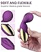 Mini Wand Massager - BOMBEX Mini Q, Rechargeable Personal Massage Wand, 12X Speeds Cordless Portable Deep Tissue Massager for Back Neck Shoulder, Sports Recovery (Charming Purple)