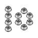 10pcs F684ZZ Mini Ball Bearings Double Shielded Flanged Ball Bearings for 3D Printer Model 4x9x4mm