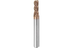 HARFINGTON Micro Grain Carbide Square End Mill 3/16" x 1/2" (5mm x 13mm) Cut 1/4" (6mm) Shank 2" (50mm) Length AlTiN Coated 4