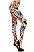 Leggings Depot Women's Pemium Quality Ultra Soft Printed Fashion Leggings -Regular and Plus Sizes (One Size: Small / Medium, Bella Donna)